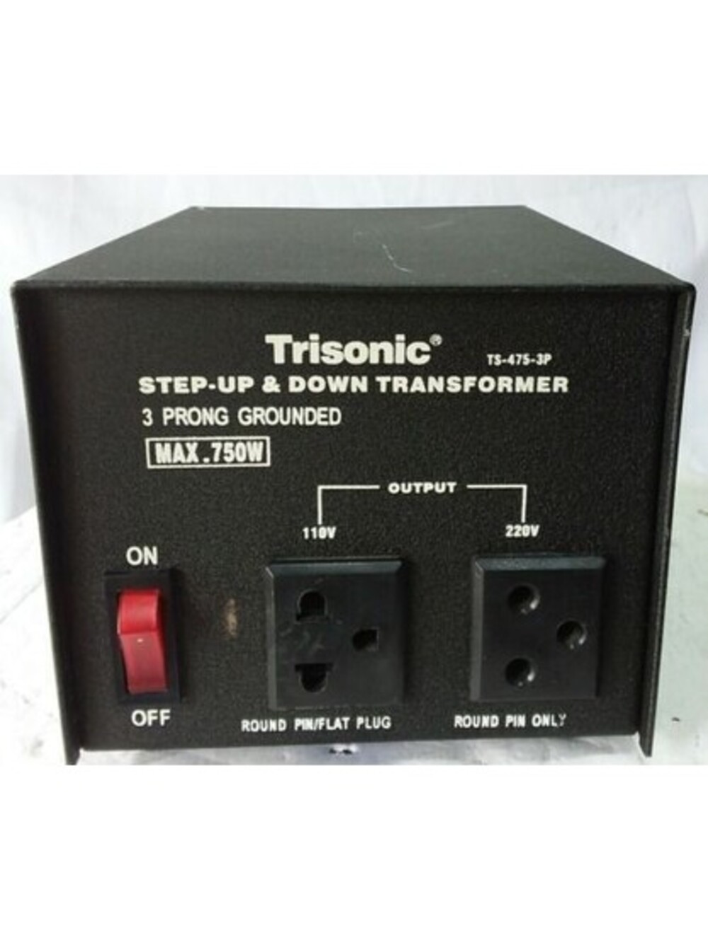 Trisonic TS-475-3P 750W Voltage Converter Transformer Travel
